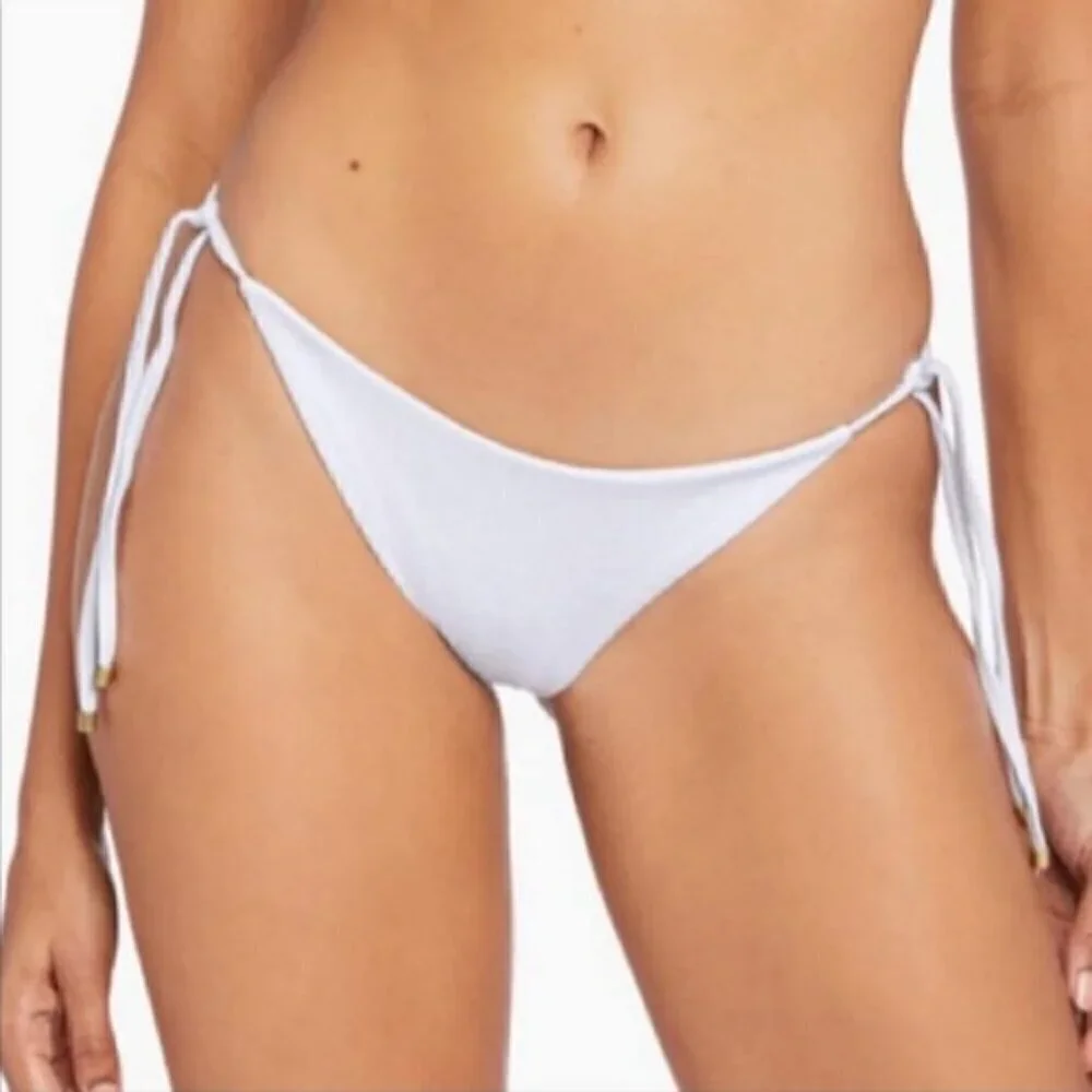Vitamin A White Ecotex Elle Tie Side Bottom XL NWT